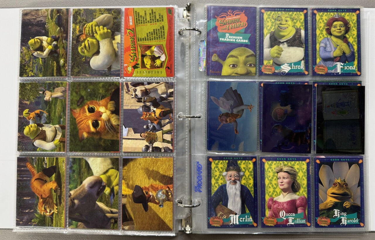 2001-07 Dart/Comic Images/Inkworks Shrek 1-3 Complete Sets W/ Inserts
