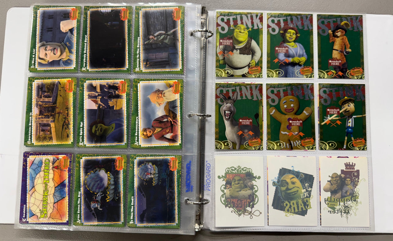2001-07 Dart/Comic Images/Inkworks Shrek 1-3 Complete Sets W/ Inserts