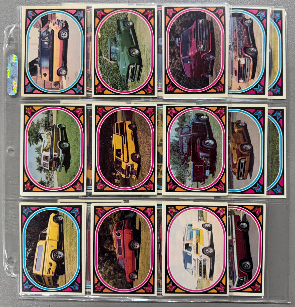 1975 Donruss Truckin' Complete Card Set EX
