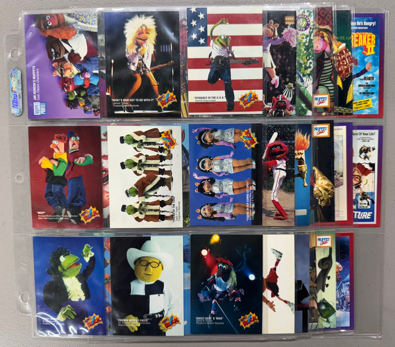 1993 Cardz Jim Henson's Muppets Complete Card Set