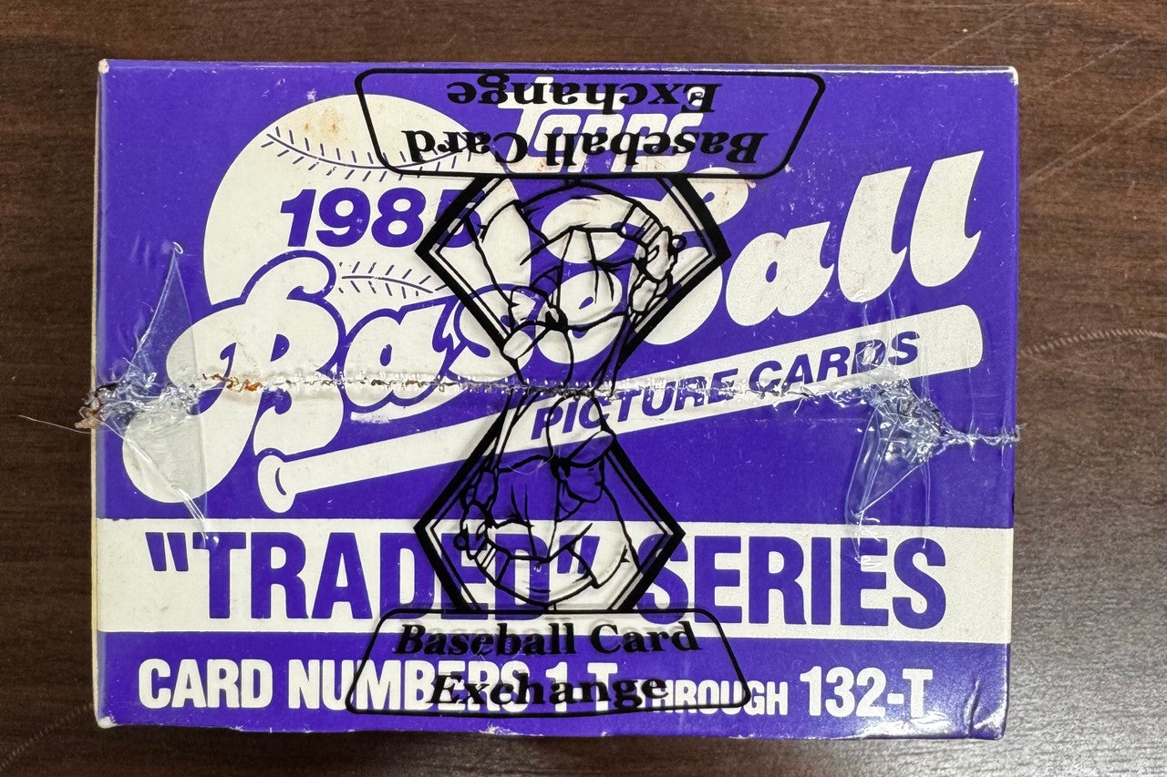 1985 Topps Baseball Traded Series Set BBCE Wrapped Sealed Box Tape Intact