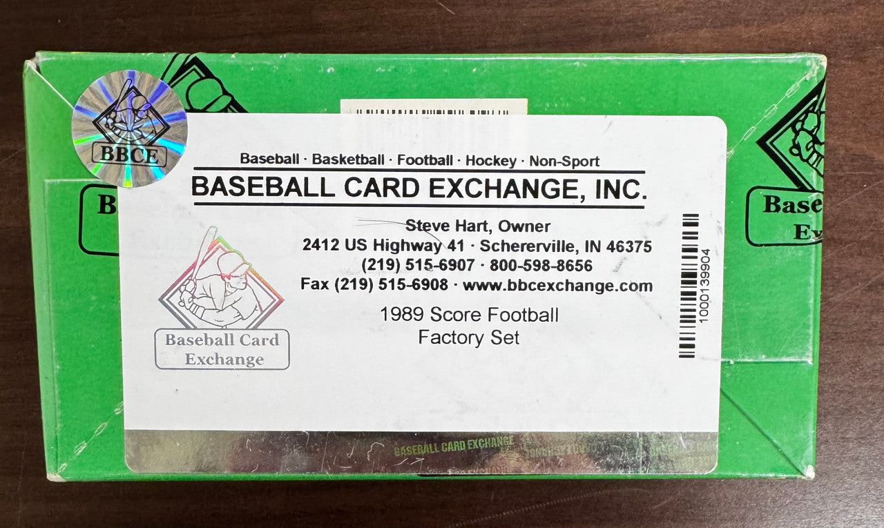 1989 Score Football Complete Factory Set BBCE Wrapped Sealed Sanders RC