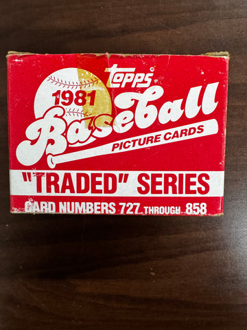 1981 Topps Traded Baseball Set Complete (132) Valenzuela RC