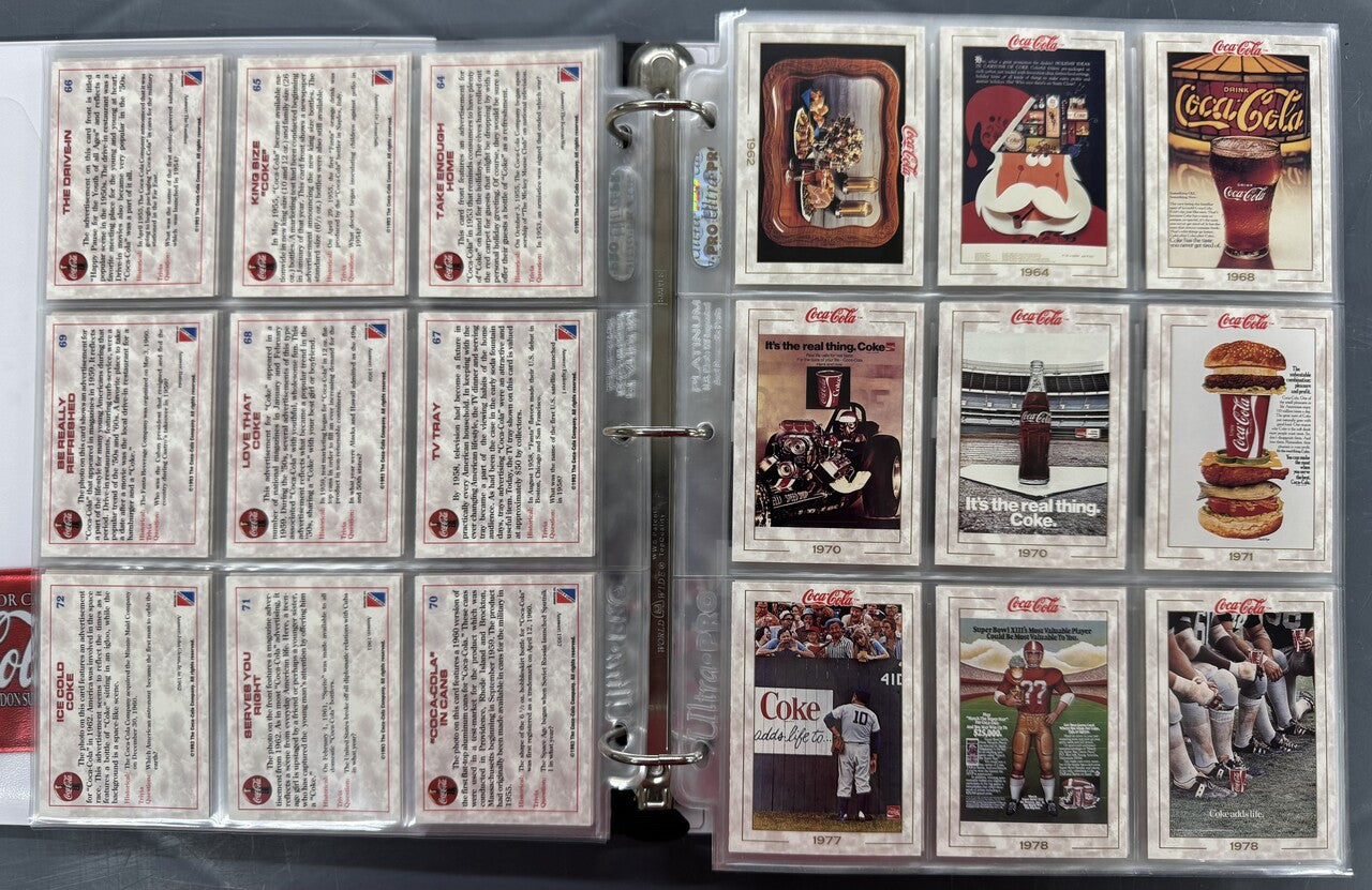 1993-99 Collect-A-Card/Comic Images Coca-Cola Complete Card Sets.
