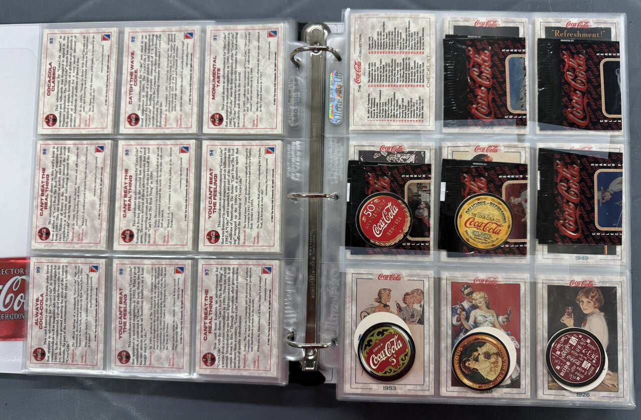 1993-99 Collect-A-Card/Comic Images Coca-Cola Complete Card Sets.