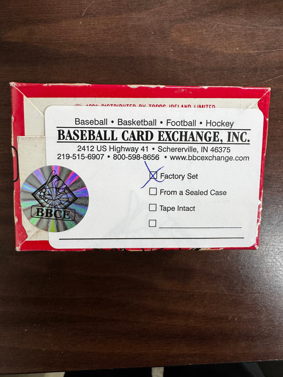 1986 Topps Baseball Traded Set BBCE Wrapped Sealed