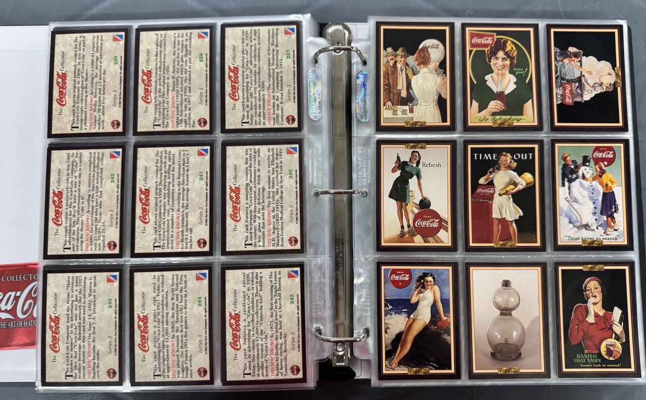 1993-99 Collect-A-Card/Comic Images Coca-Cola Complete Card Sets.