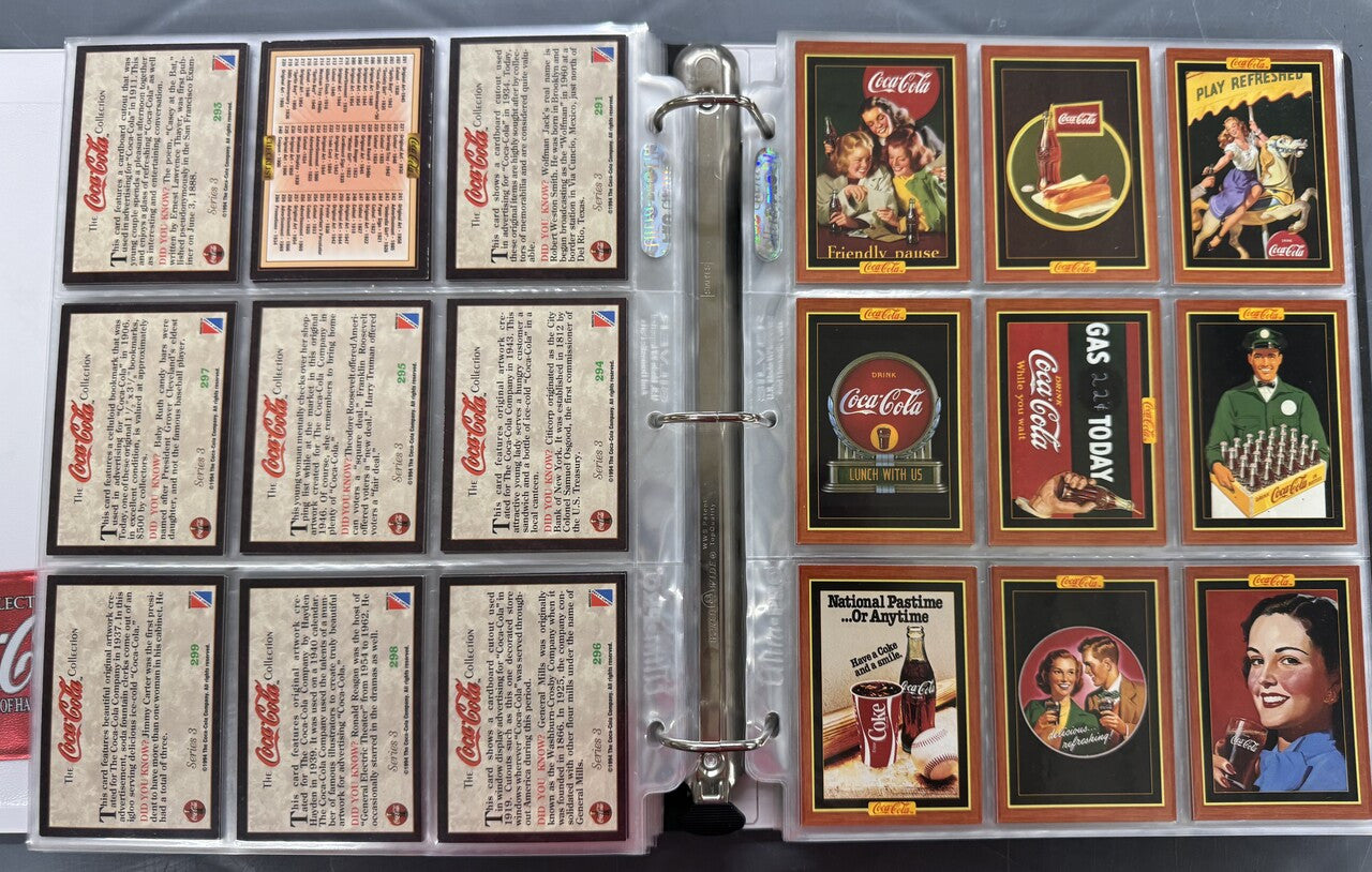 1993-99 Collect-A-Card/Comic Images Coca-Cola Complete Card Sets.