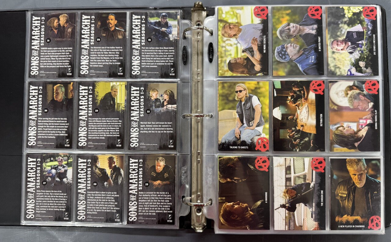 2014-15 Cryptozoic Sons of Anarchy Seasons 1-7 Complete Card Sets W/ Inserts