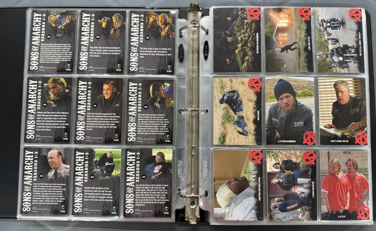 2014-15 Cryptozoic Sons of Anarchy Seasons 1-7 Complete Card Sets W/ Inserts
