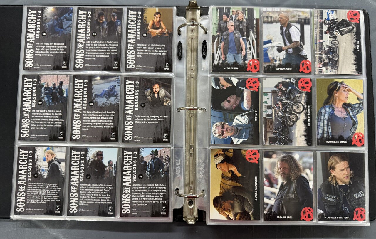 2014-15 Cryptozoic Sons of Anarchy Seasons 1-7 Complete Card Sets W/ Inserts