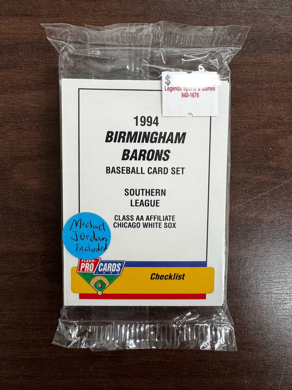 1994 Fleer Pro Cards Birmingham Barons Factory Set Sealed Michael Jordan