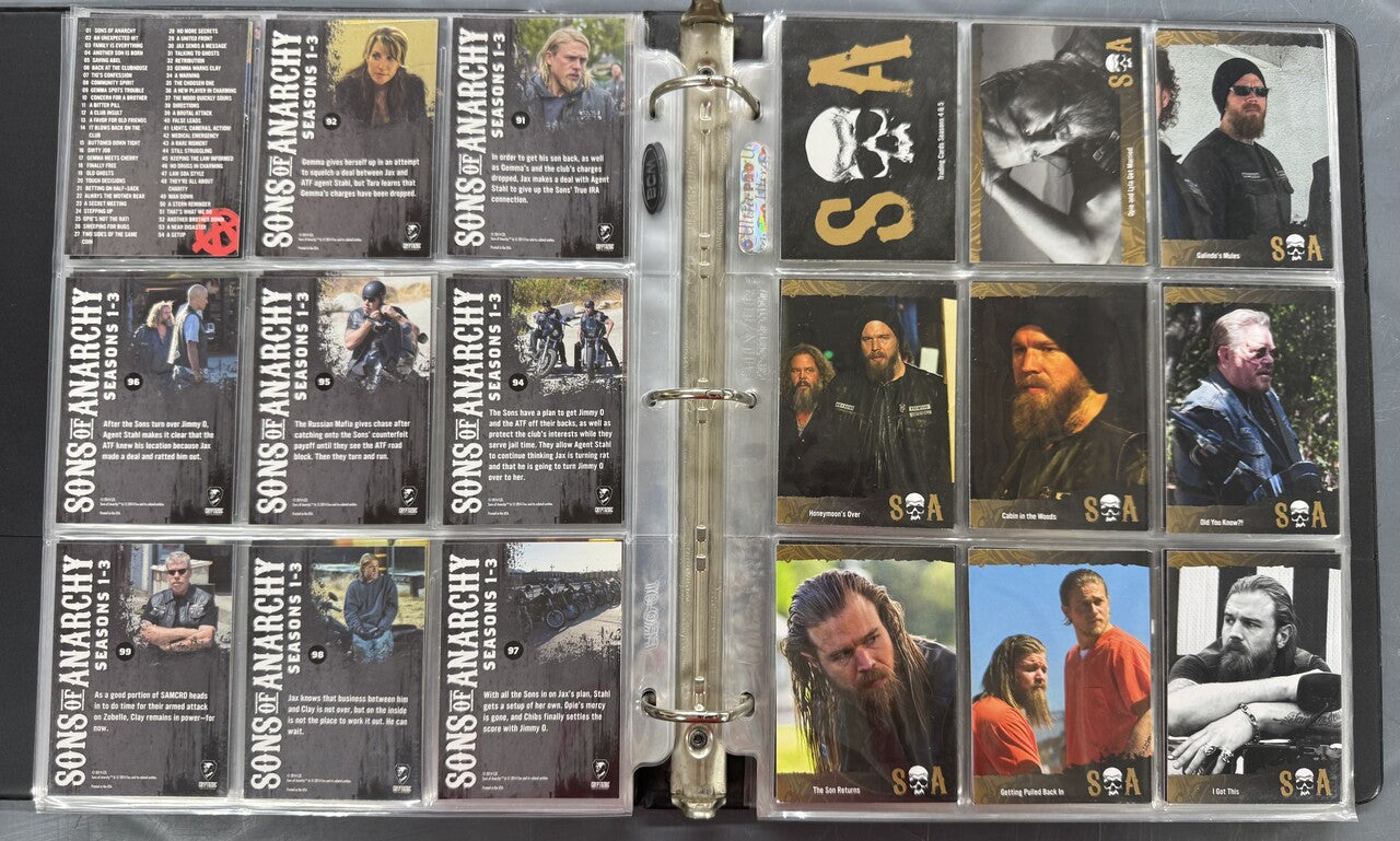 2014-15 Cryptozoic Sons of Anarchy Seasons 1-7 Complete Card Sets W/ Inserts