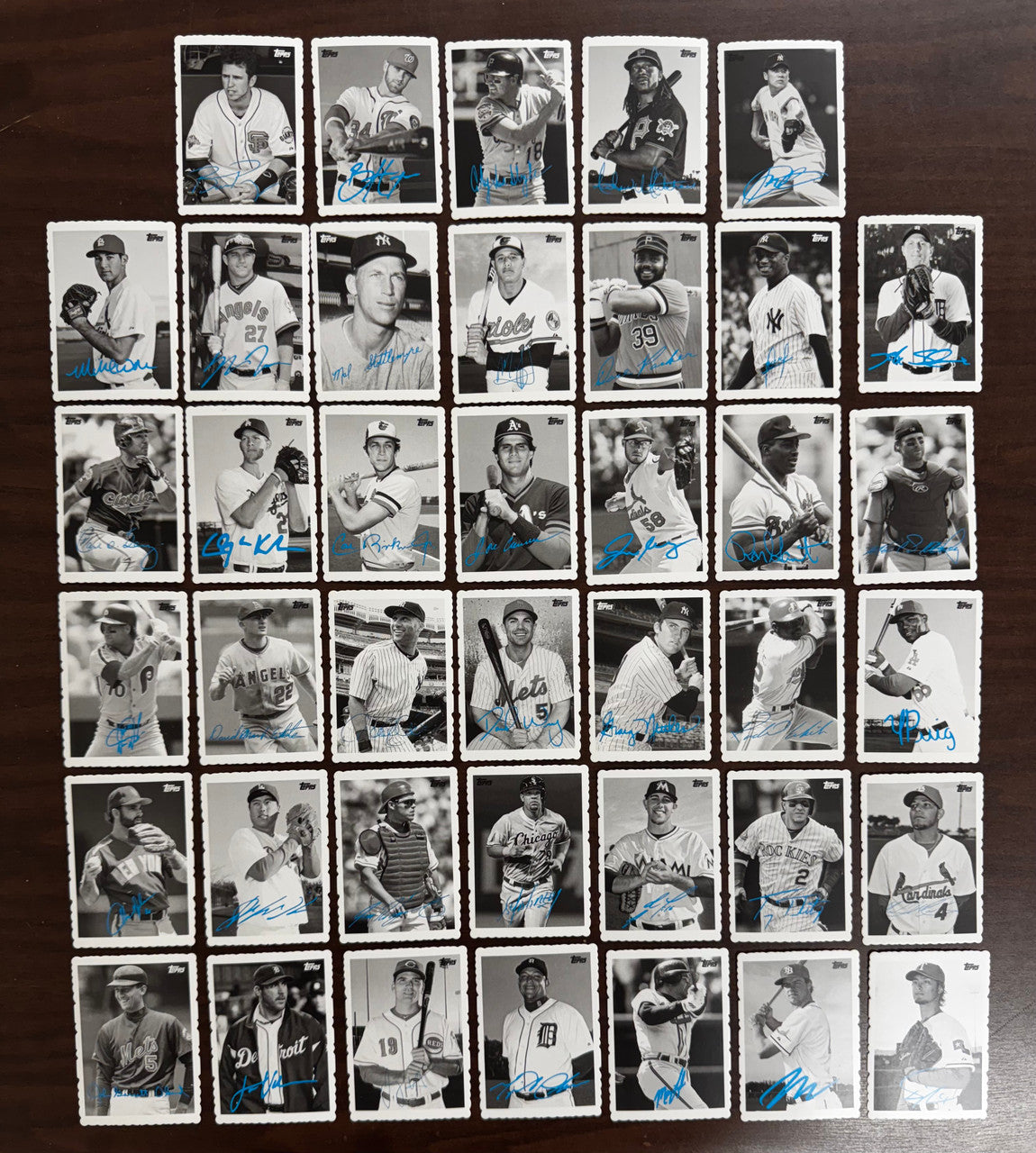 2014 Topps Archives 1969 Topps Deckle Edge Minis Complete Set (40)