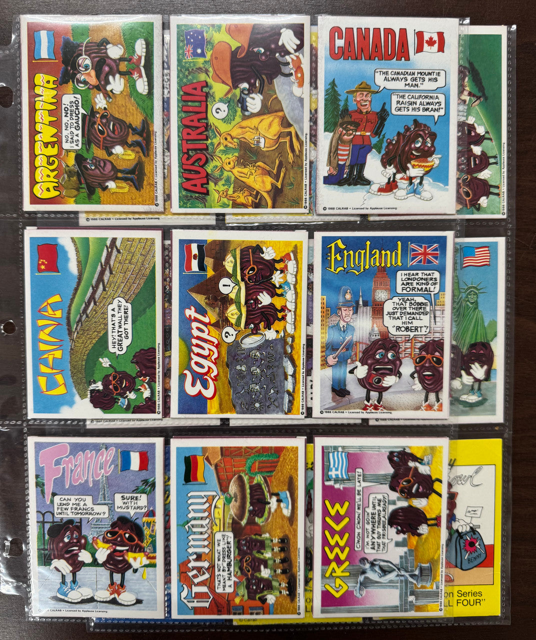 Silly & Funny Complete Card Sets, Mad, Silly CD's, California Raisins