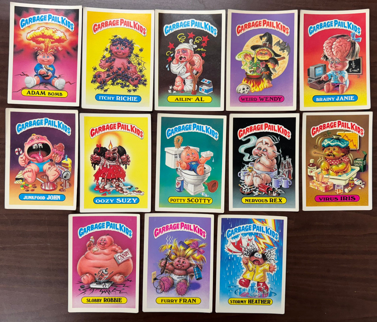 1986 Topps Garbage Pail Kids GPK Series 1 Giant Card Lot