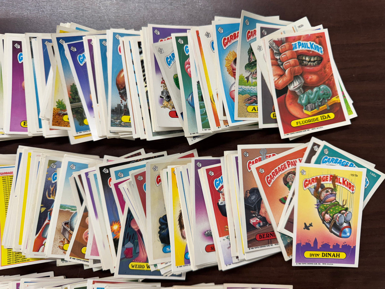 1986-87 Topps Garbage Pail Kids GPK Series 3-11 Card Sticker Lot