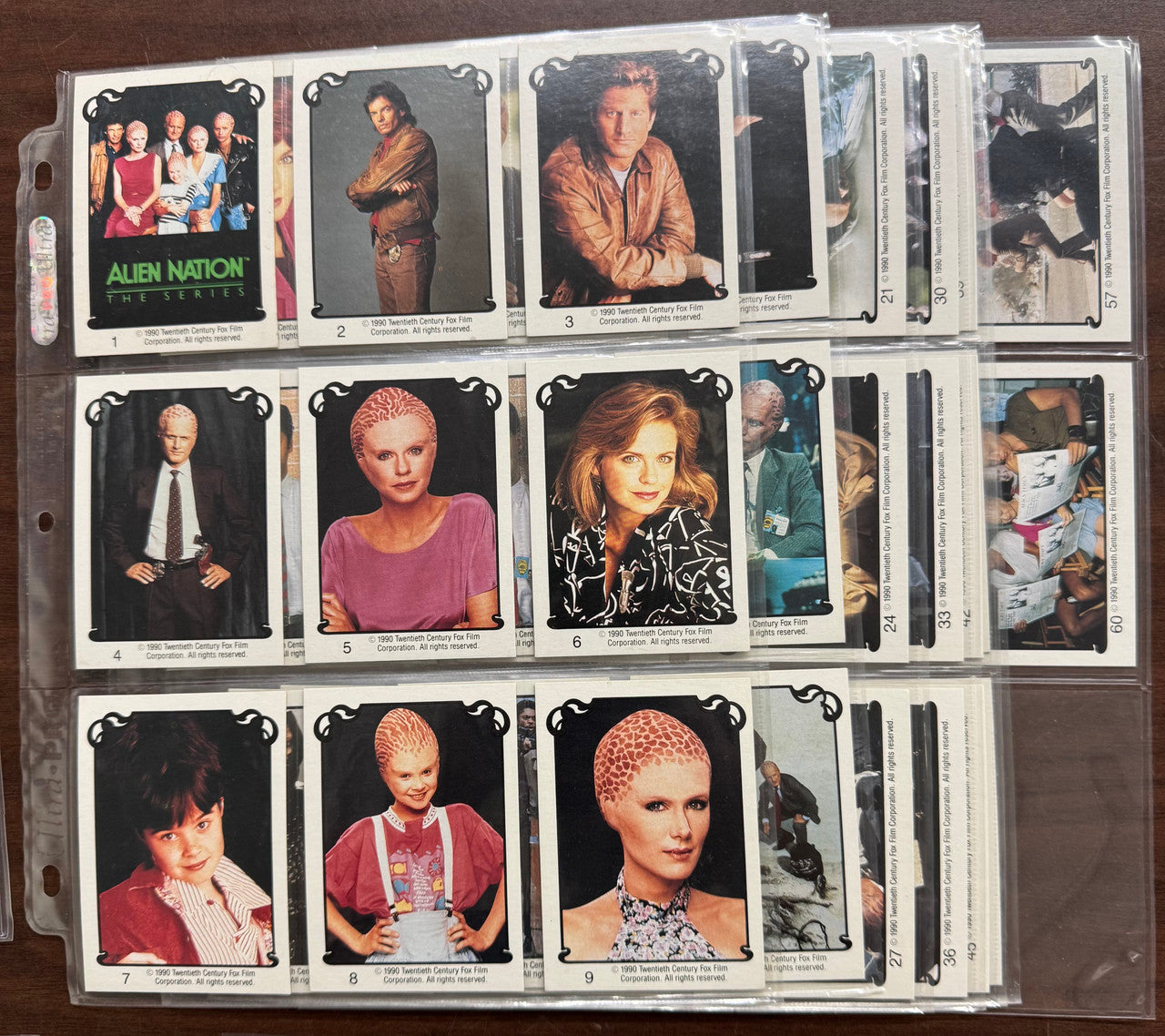 Alien Sci-fi Complete Collector Card Sets, Picard, Alien Nation, Outer Limits