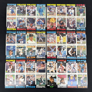 1986 O-Pee-Chee Baseball Uncut Panel Sheet Complete Set (396/396)