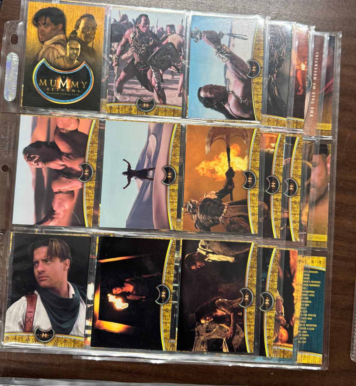 Action Adventure Complete Collector Card Sets, The Mummy, Game of Thrones