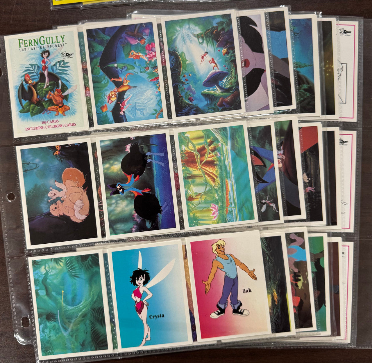 Disney Family Complete Collector Card Sets, 101 Dalmations, Ferngully