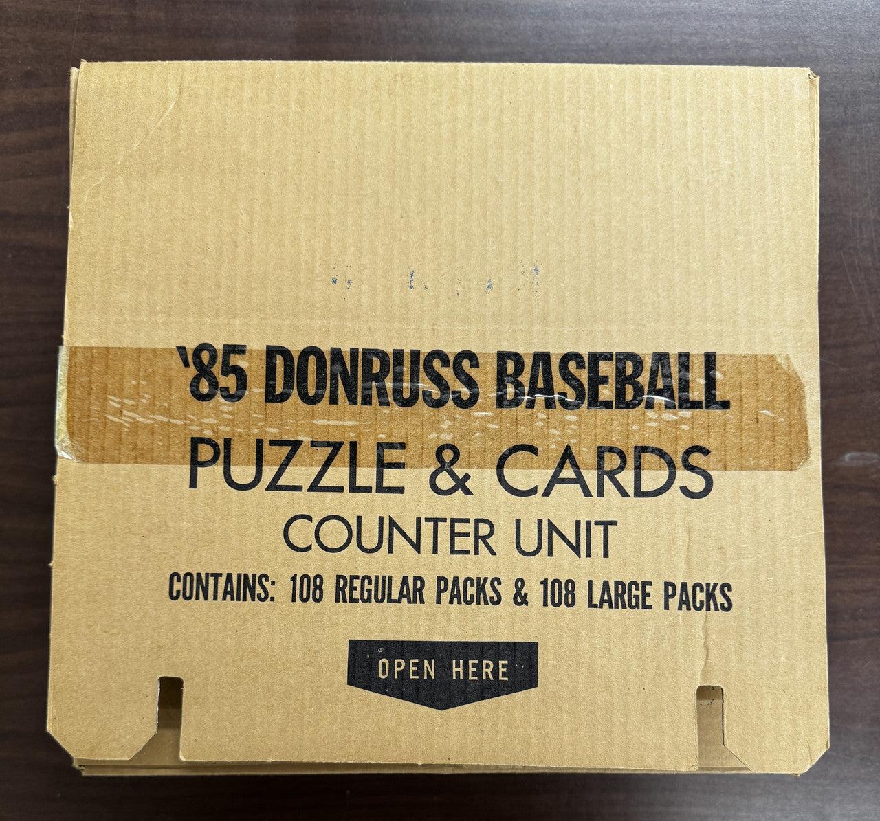 1985 Donruss Baseball Counter Display Empty Box