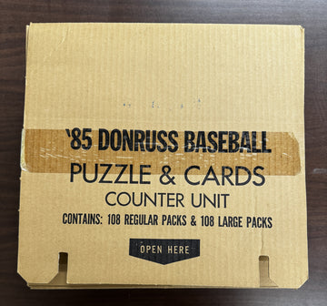 1985 Donruss Baseball Counter Display Empty Box