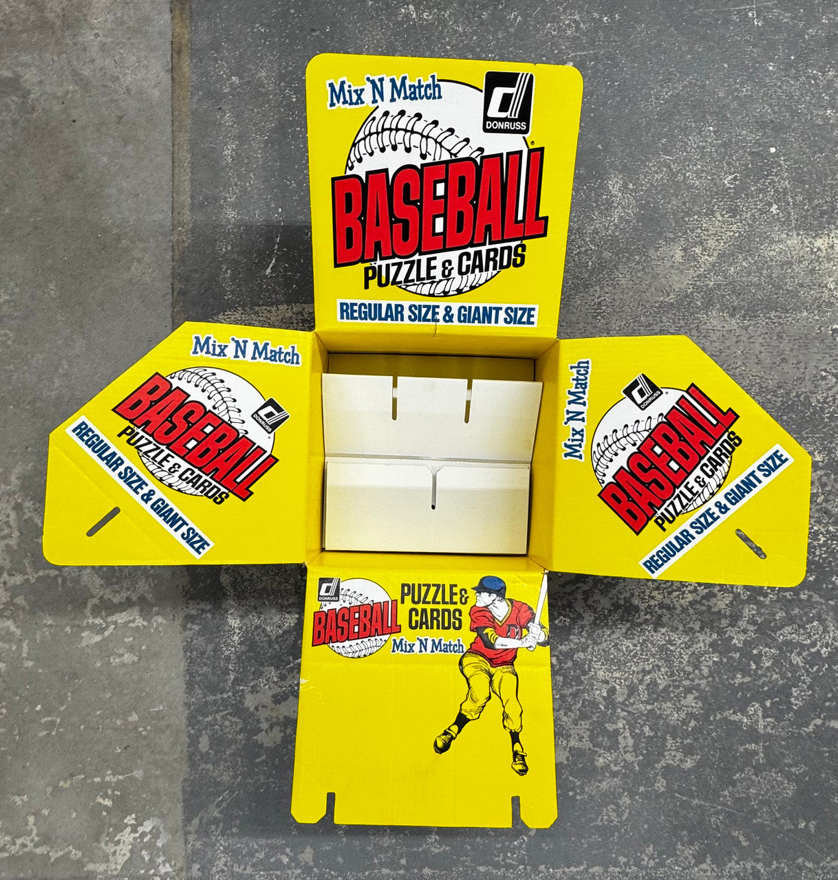 1985 Donruss Baseball Counter Display Empty Box