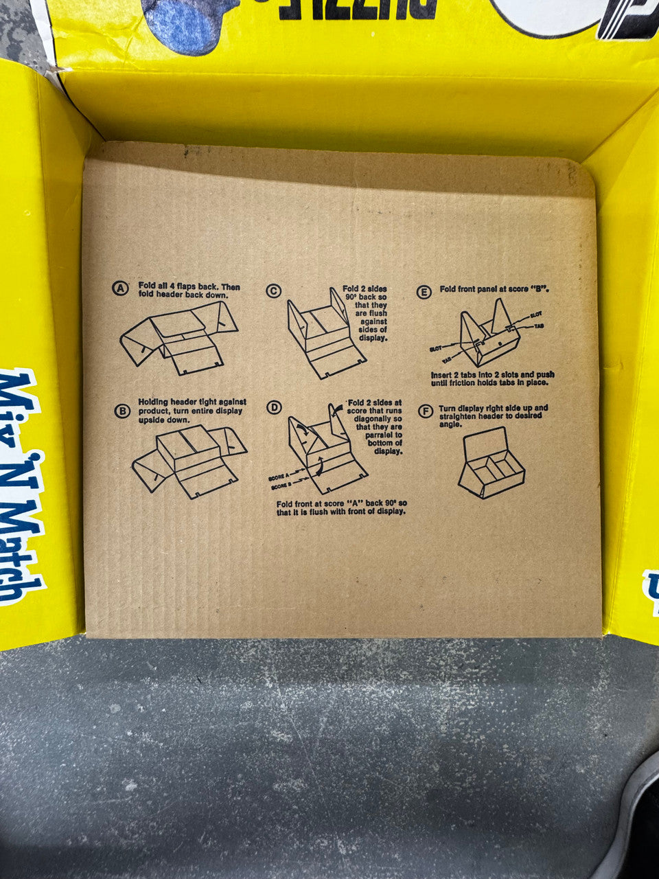 1985 Donruss Baseball Counter Display Empty Box