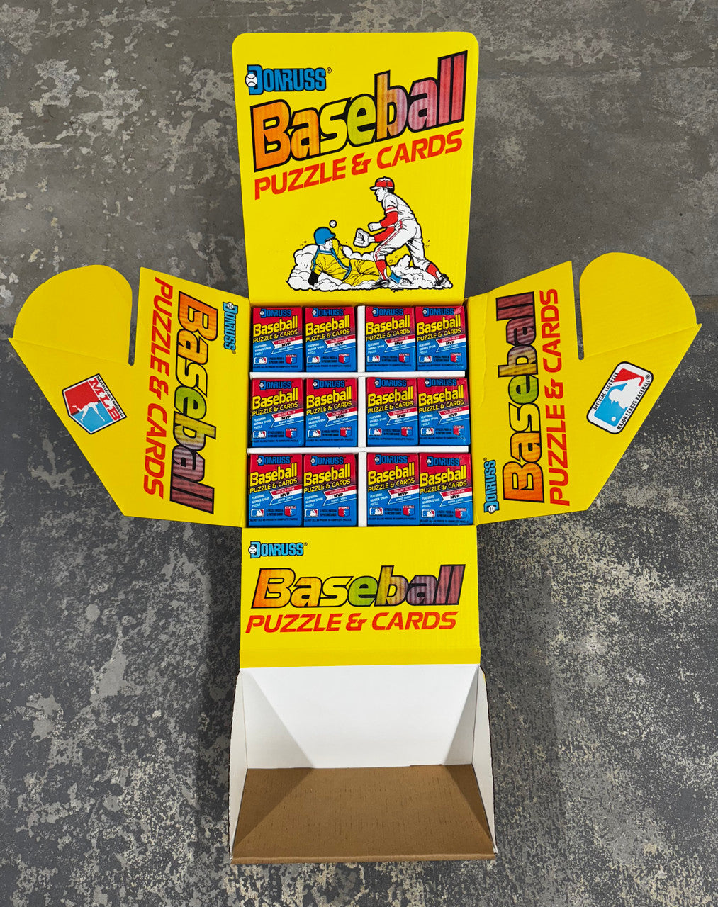 1989 Donruss Baseball Counter Display Box 216 Packs Factory Sealed
