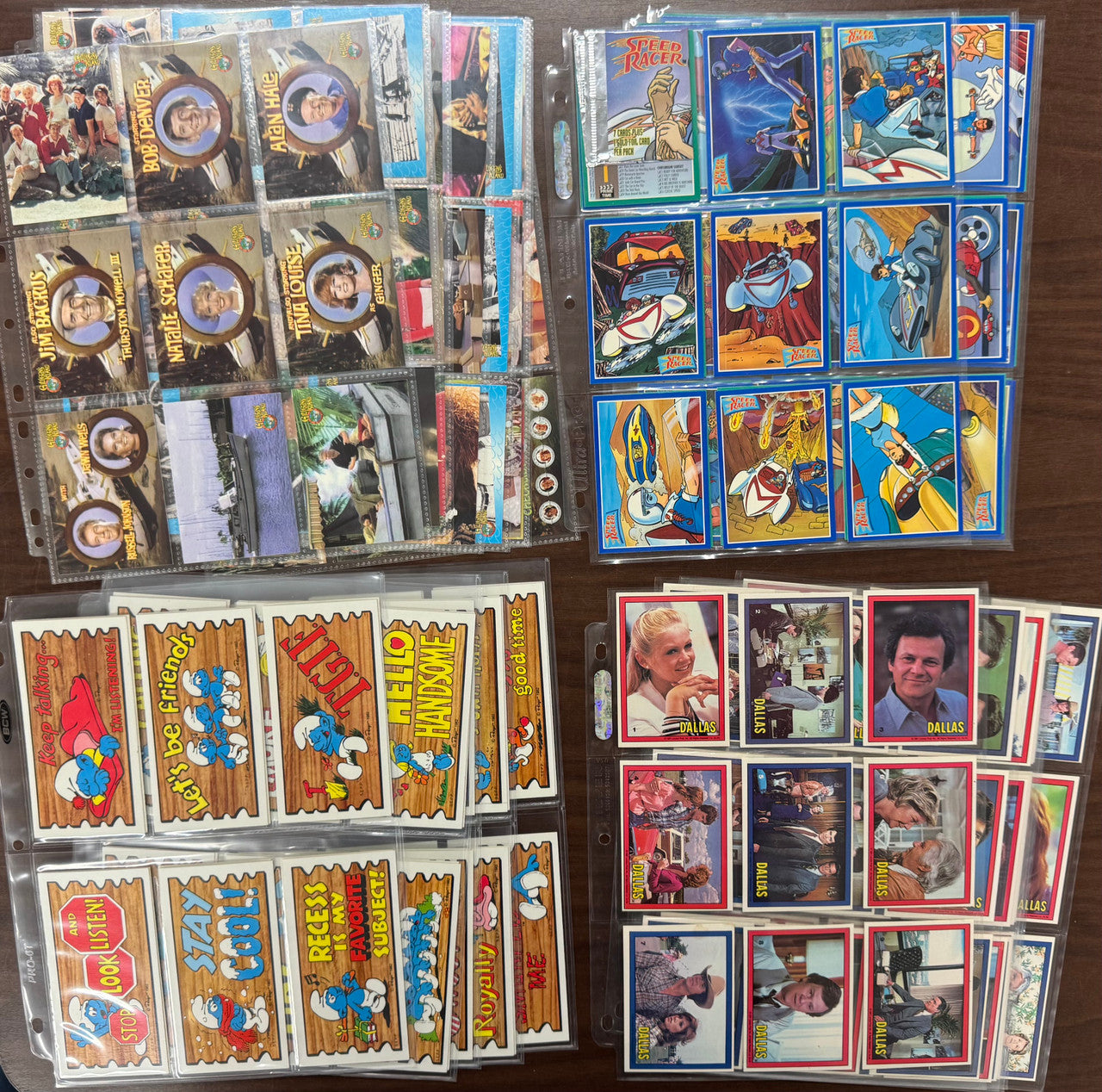 Nostalgic TV Show Complete Collector Card Sets, Smurfs, Speed Racer