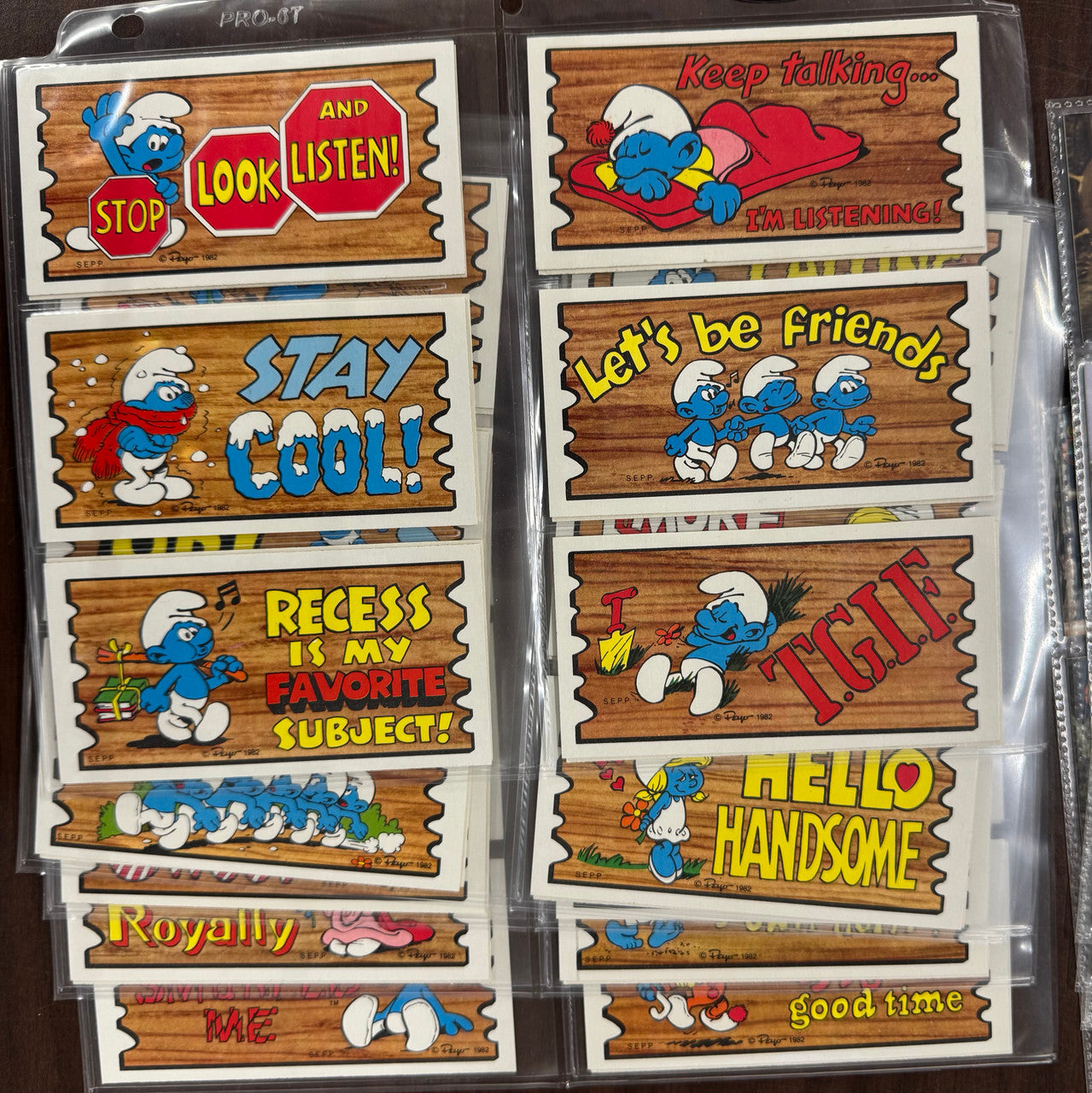 Nostalgic TV Show Complete Collector Card Sets, Smurfs, Speed Racer