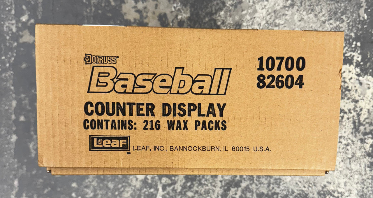 1989 Donruss Baseball Counter Display Box 216 Packs Factory Sealed