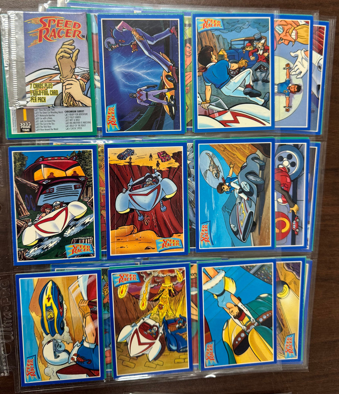 Nostalgic TV Show Complete Collector Card Sets, Smurfs, Speed Racer
