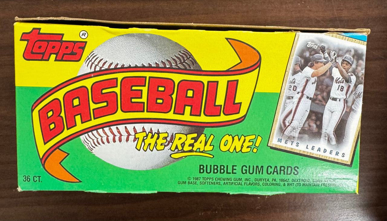 1987 Topps Baseball Wax Box 36 Factory Sealed Packs