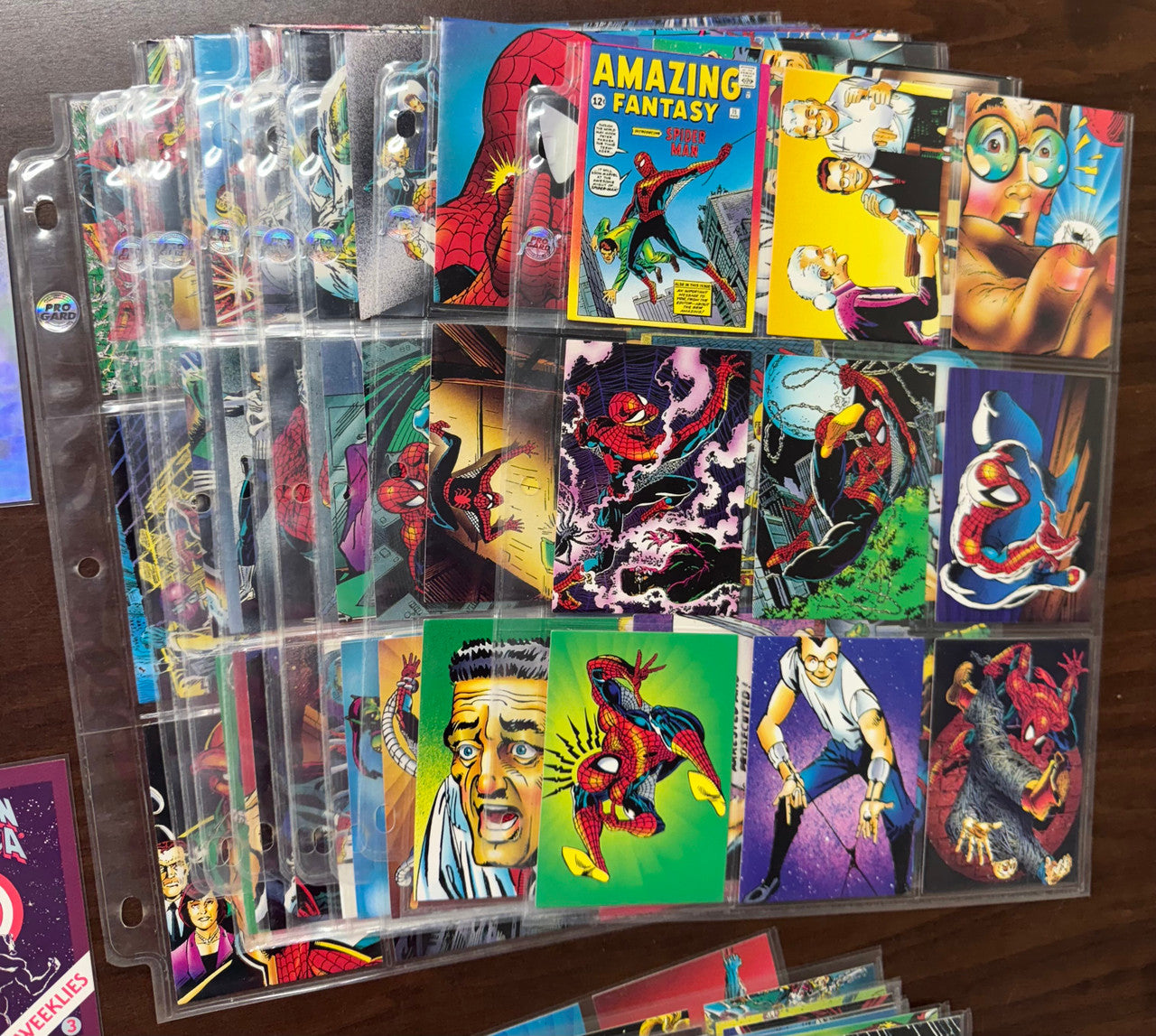 Marvel Universe Collector Card Complete Sets, Spider-Man, Wolverine, Holo, Foil