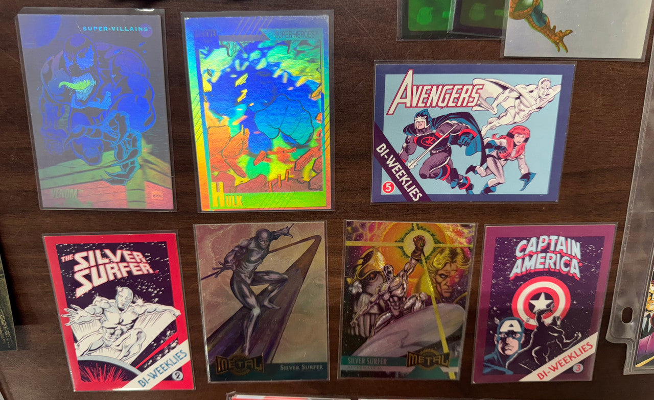 Marvel Universe Collector Card Complete Sets, Spider-Man, Wolverine, Holo, Foil