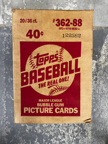 1988 Topps Baseball Wax Case Factory Sealed