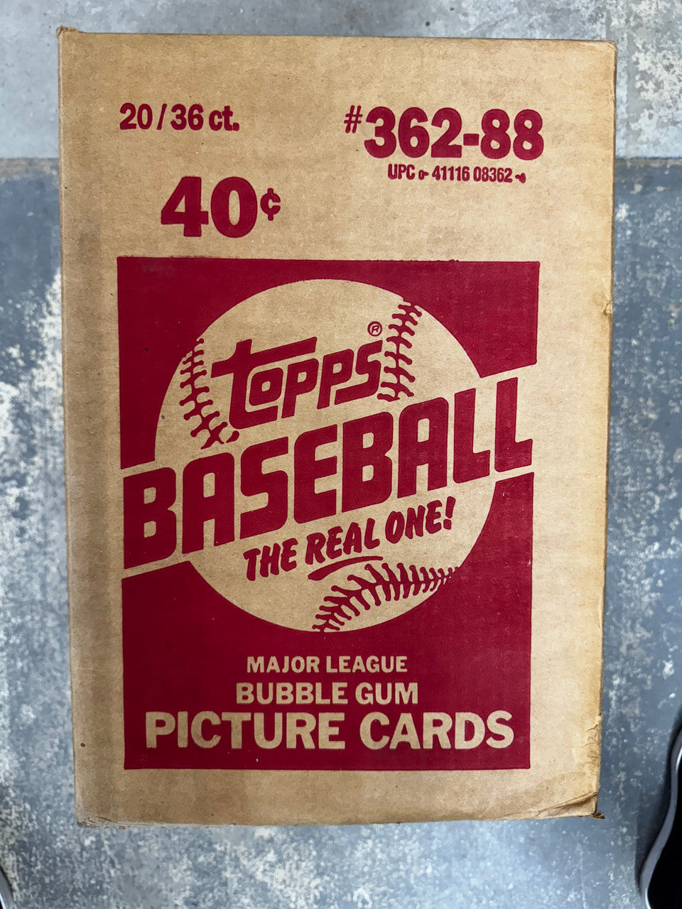 1988 Topps Baseball Wax Case Factory Sealed
