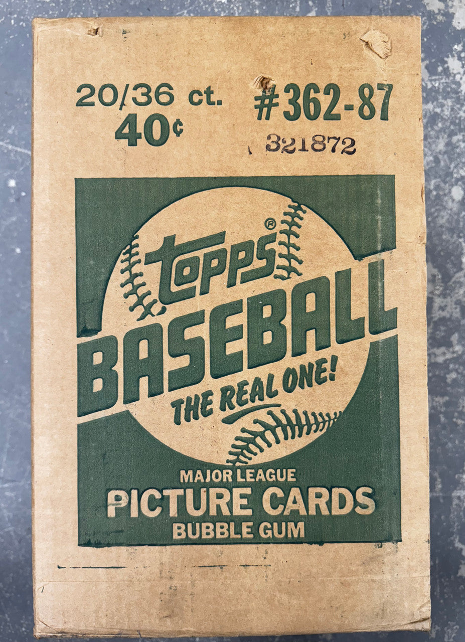 1987 Topps Baseball Wax Case Factory Sealed