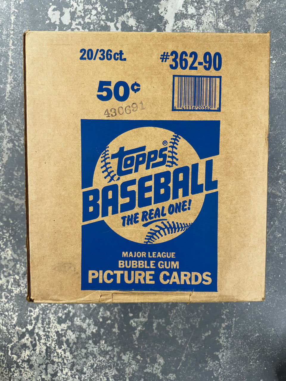 1990 Topps Baseball Wax Case Factory Sealed