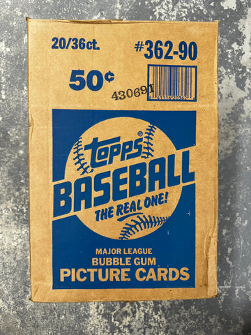 1990 Topps Baseball Wax Case Factory Sealed
