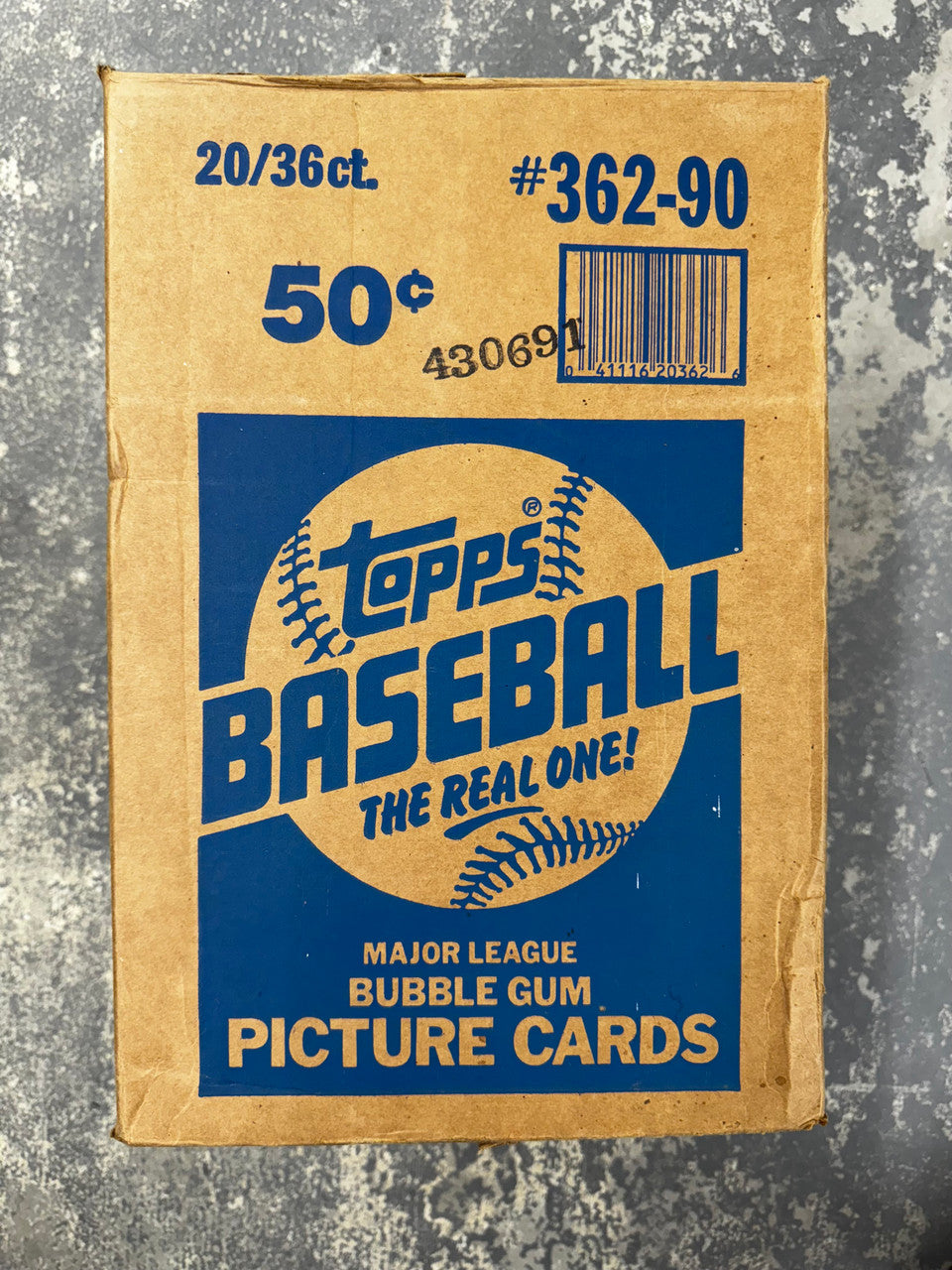 1990 Topps Baseball Wax Case Factory Sealed
