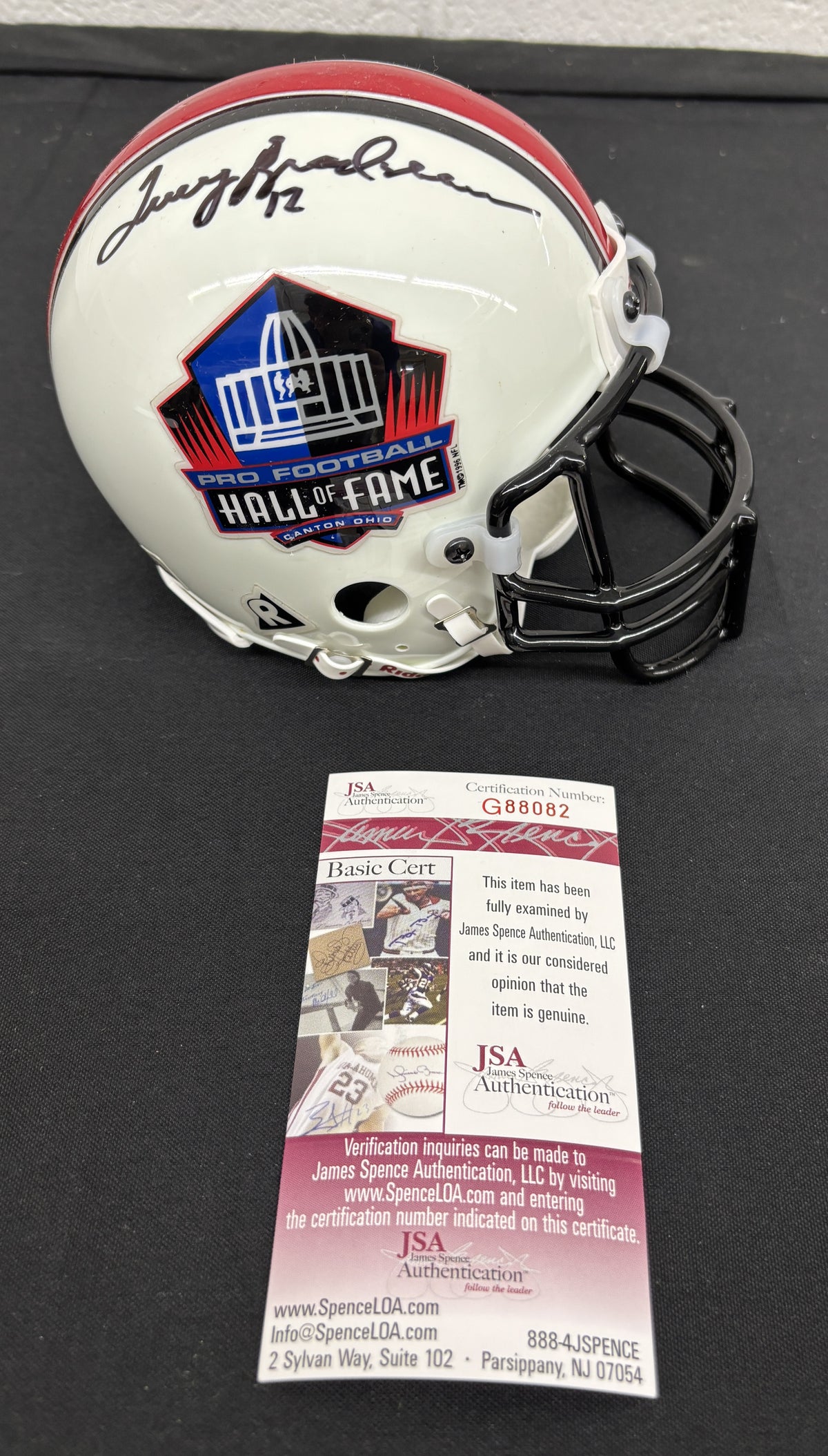 Terry Bradshaw Signed Autographed HOF Riddell Mini Helmet JSA Authentic