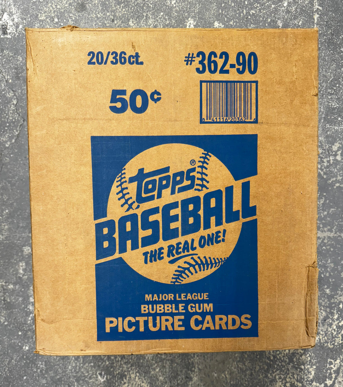 1990 Topps Baseball Wax Case Factory Sealed