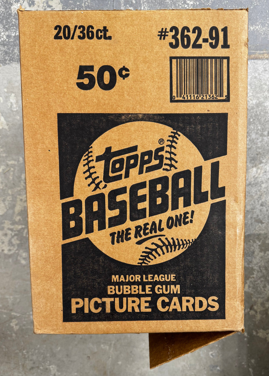 1991 Topps Baseball Wax Case Factory Sealed
