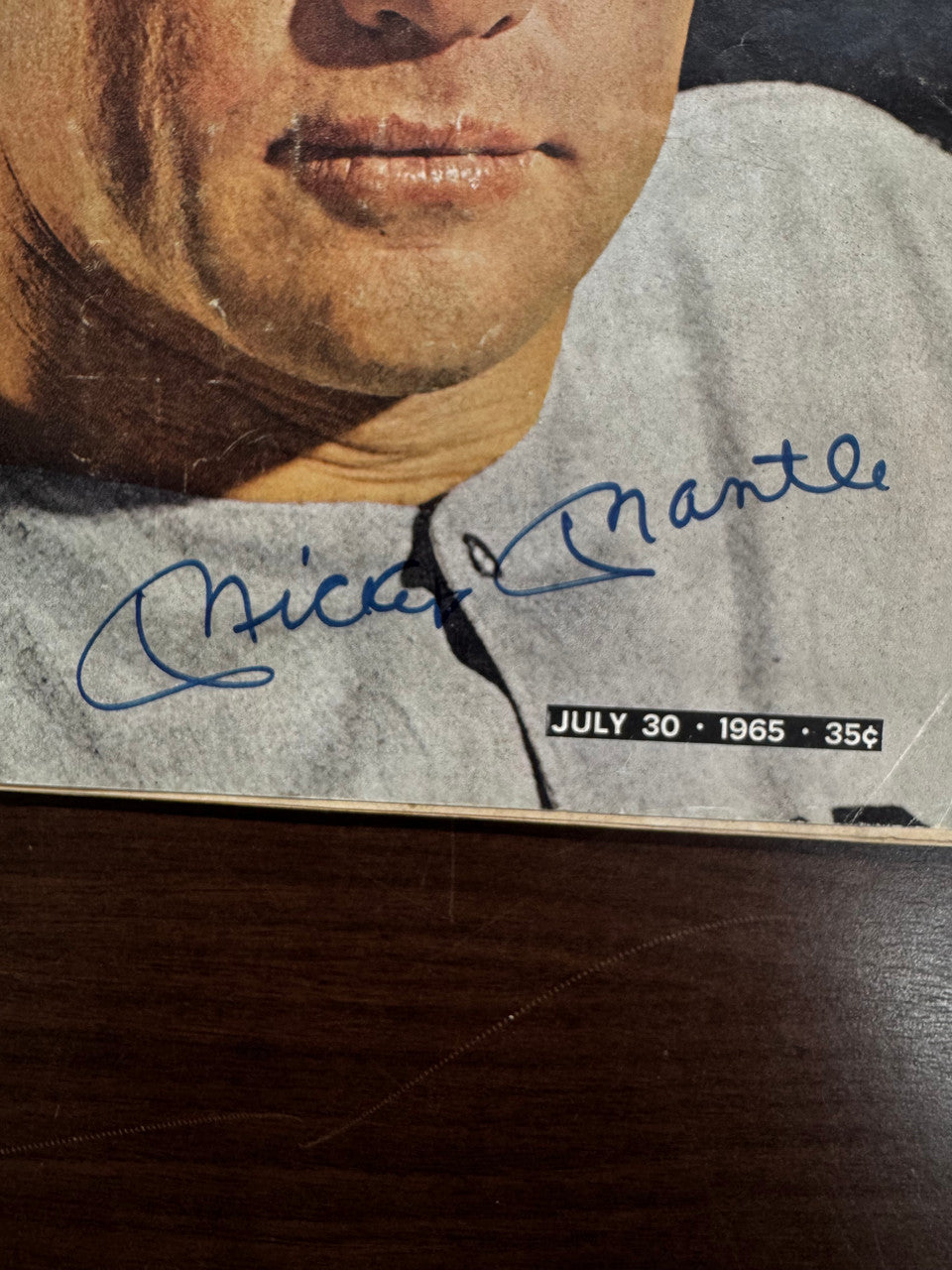 Mickey Mantle Autographed Life Magazine BAS Letter