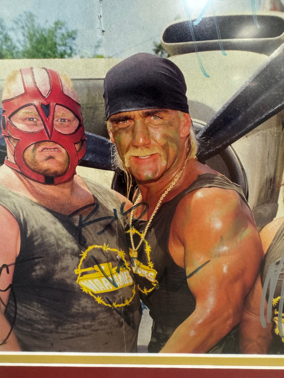 WCW The Hulkamaniacs Poster Signed Autograph JSA Hulk Hogan, Macho Man, Vader, Sting