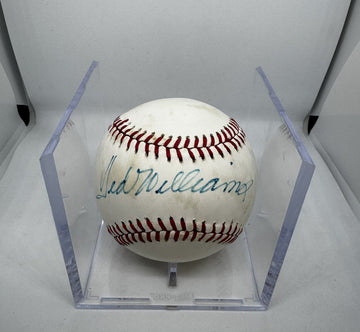 Ted Williams Signed Autographed Rawlings OAL Baseball Sharpie JSA Letter