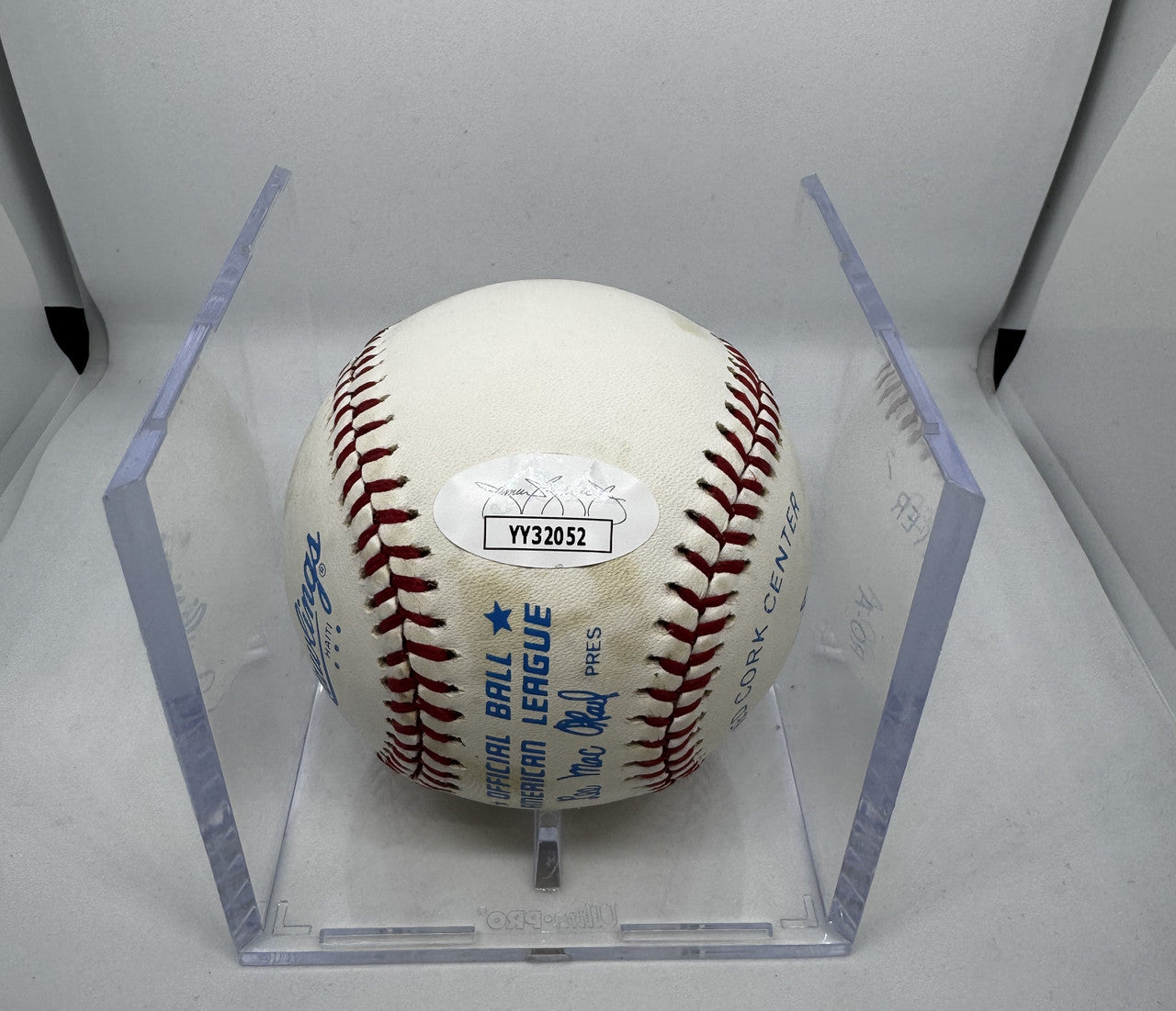 Ted Williams Signed Autographed Rawlings OAL Baseball Sharpie JSA Letter